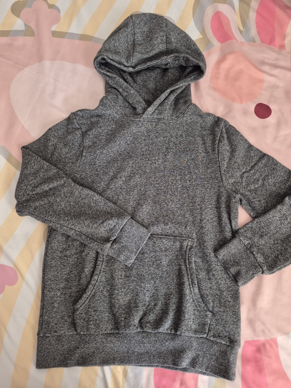 M&S Cozy Gray Hooded Sweatshirt